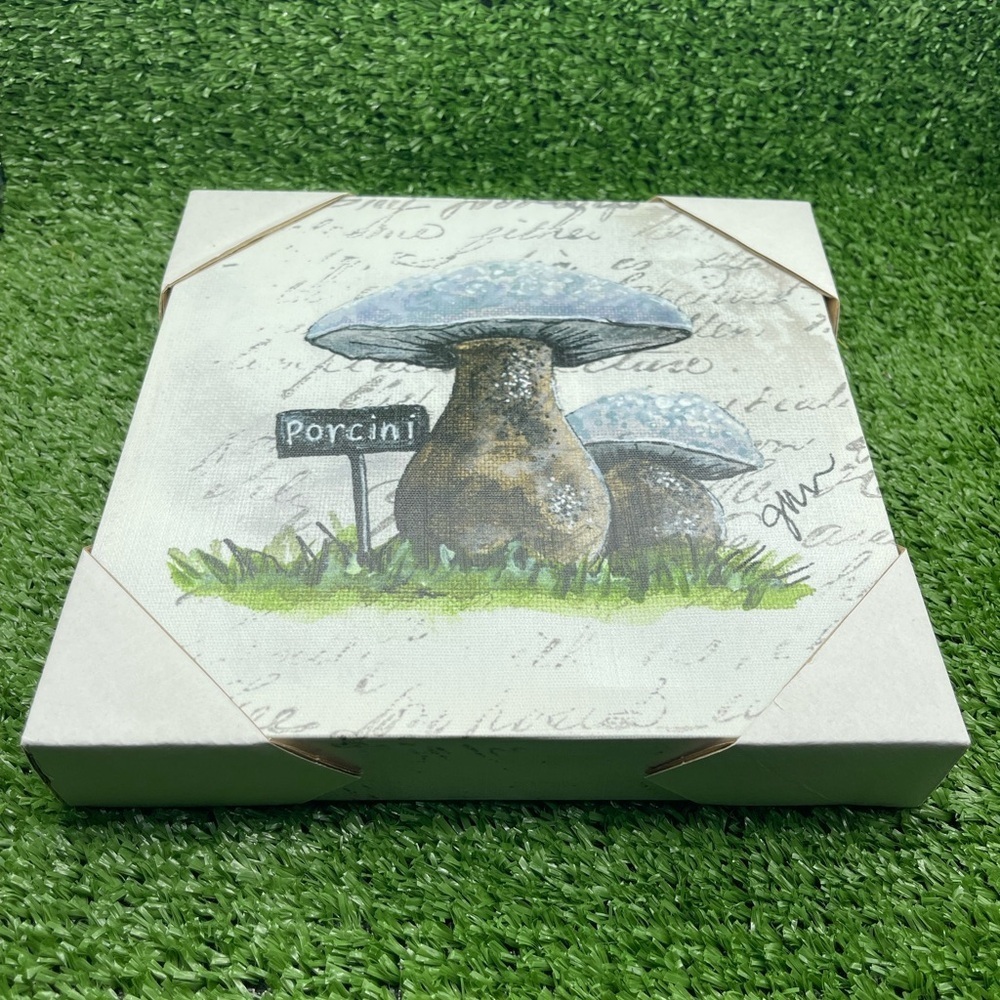Porcini Mushroom Canvas Wall Decor, NWT - Picture 6 of 7